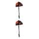 thumbnail image 2 of Gorro de Emperador chino Injueey para niños disfraz fiesta juegos de rol Rojo+Negro 53cm 2Conjunto, 2 of 6