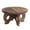 Coffee, variant on Wooden Stand Indoor - Rustic Round Pedestal Stand for & Decor - Farmhouse Style Flower Pot Holder & Display Stool