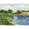 thumbnail image 2 of Harper, Ethan 14x12 White Modern Wood Framed Museum Art Print Titled - Lakeside Cottages III, 2 of 4