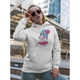 thumbnail image 2 of Cute Rabbit With Glasses  Hoodie Women -Image by Shutterstock, Female Large, 2 of 4
