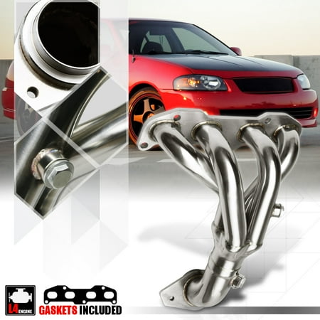 - Stainless Steel Exhaust Header Manifold for 02-06 Nissan Sentra SER 2.5 QR25 B15 03 04 05
