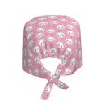thumbnail image 2 of Kdxio Cute Cat Pattern Turban Hat for Women Men Comfortable Adjustable Cleaning Working Cap with Sweatband, 2 of 8