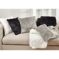 thumbnail image 2 of Saro Lifestyle Faux Fur Throw Down Filled Pillow White, 2 of 5
