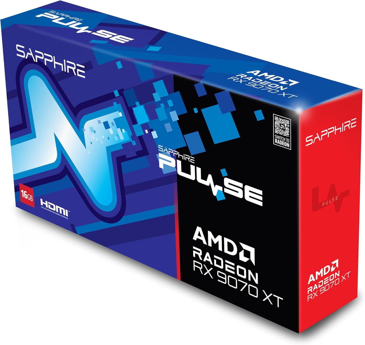 Sapphire 11348-03-20G Pulse AMD Radeon™ RX 9070 XT Gaming
