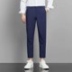 thumbnail image 2 of Pantalones azules para hombre, trajes de sastrería social de negocios para hombre, pantalones rectos, ropa de trabajo, estilo vintage, verano 2024, alta calidad, elegante, 2 of 5