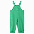 thumbnail image 5 of Boys Girls Clothes Long Overalls Fall Winter Solid color Clothes for 2T 3T 4T 5T 6T 7T 8T 9T 10T Kids Cute Suspender Jumpsuit for Little Kids Outfits,Green,5-6 Years, 5 of 9