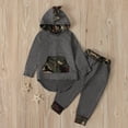 thumbnail image 2 of Vedolay Boys 2023 Sets Boy Clothes Cartoon Cotton Fall Long Sleeve Top and Pants Kids Outfit Set,Gray 2-3 Years, 2 of 5