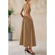 thumbnail image 2 of Vestido Maxi PRETTYGARDEN sin mangas patchwork kaki XXL, 2 of 8