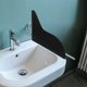 thumbnail image 4 of FELTECHELECTR 2Ud Acrílica Contra Salpicaduras Para Lavabo Y Bañera Negro, 4 of 7