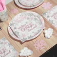 thumbnail image 3 of Winter Onederland Party Supplies Pink and Silver Snowflake Plates and Napkins Set Disposable 1st Birthday Party Tableware for Winter Onederland Snowflake Baby Girl First Birthday Party Decor Serve 50, 3 of 6