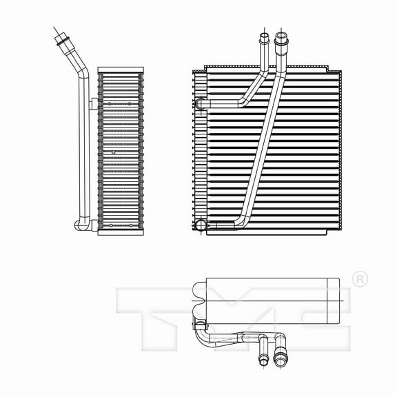TYC 97250 A/C Evaporator Core For 04-15 Audi Volkswagen Q7 Touareg