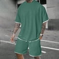 thumbnail image 2 of Afdoent Mens Two Piece Outfits Men's Suits Casual And Relaxed Fit For Everyday Wear Gatherings And Parties Two Piece Outfit With Stretch For Summer Beach Clothes Comfortable, 2 of 5