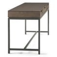 thumbnail image 2 of Simpli Home Banting 60 inch Wide Solid Wood Industrial Mid Century Desk in Walnut Brown, 2 of 7