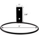 thumbnail image 1 of Soporte para maceta de 5 pulgadas, anillo montado en la pared, paquete de 4 ganchos para maceta de pared, soporte de hierro negro para uso interior y exterior", 1 of 4