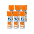 thumbnail image 1 of Rust-Oleum 249095-6PK Pintura en aerosol Painter's Touch 2X Ultra Cover, 12 oz, naranja real brillante, paquete de 6, 1 of 1