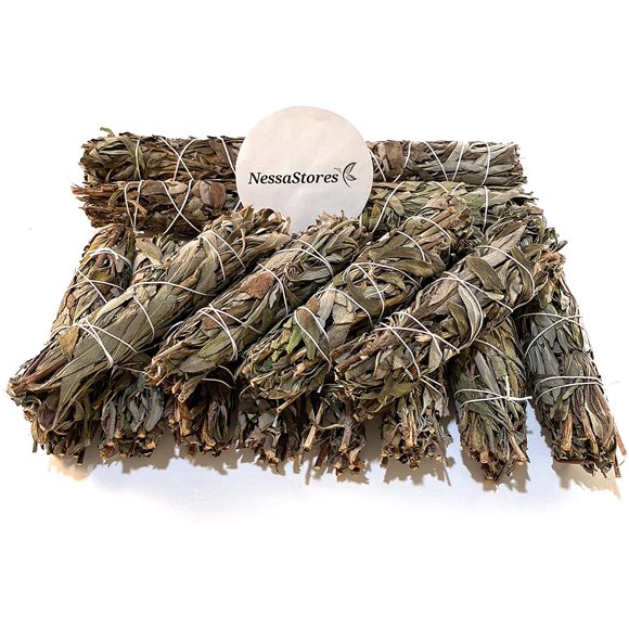 NessaStores - Black Sage Smudge Incense 4"-5" Bundle #JC-147 (16 pcs)