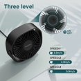 thumbnail image 4 of Ventilador de escritorio EasyAcc USB Slumber Pod, 3 velocidades, giratorio 360°, 4 of 7