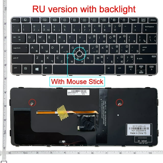 NEW US/SP/RU/JP Laptop replacement keyboard for HP EliteBook 725 G3 725 G4 820 G3 820 G4 828 G3 828 G4 backlight RU backlit