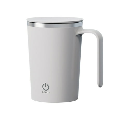 

Li HB Store USB Charging Fully Automatic Stirring Cup Meal Replacement Powder Electric Stir Cup Coffee Cup Lazy Portable Rotating Magnetic Cup kitchen set Clearance White