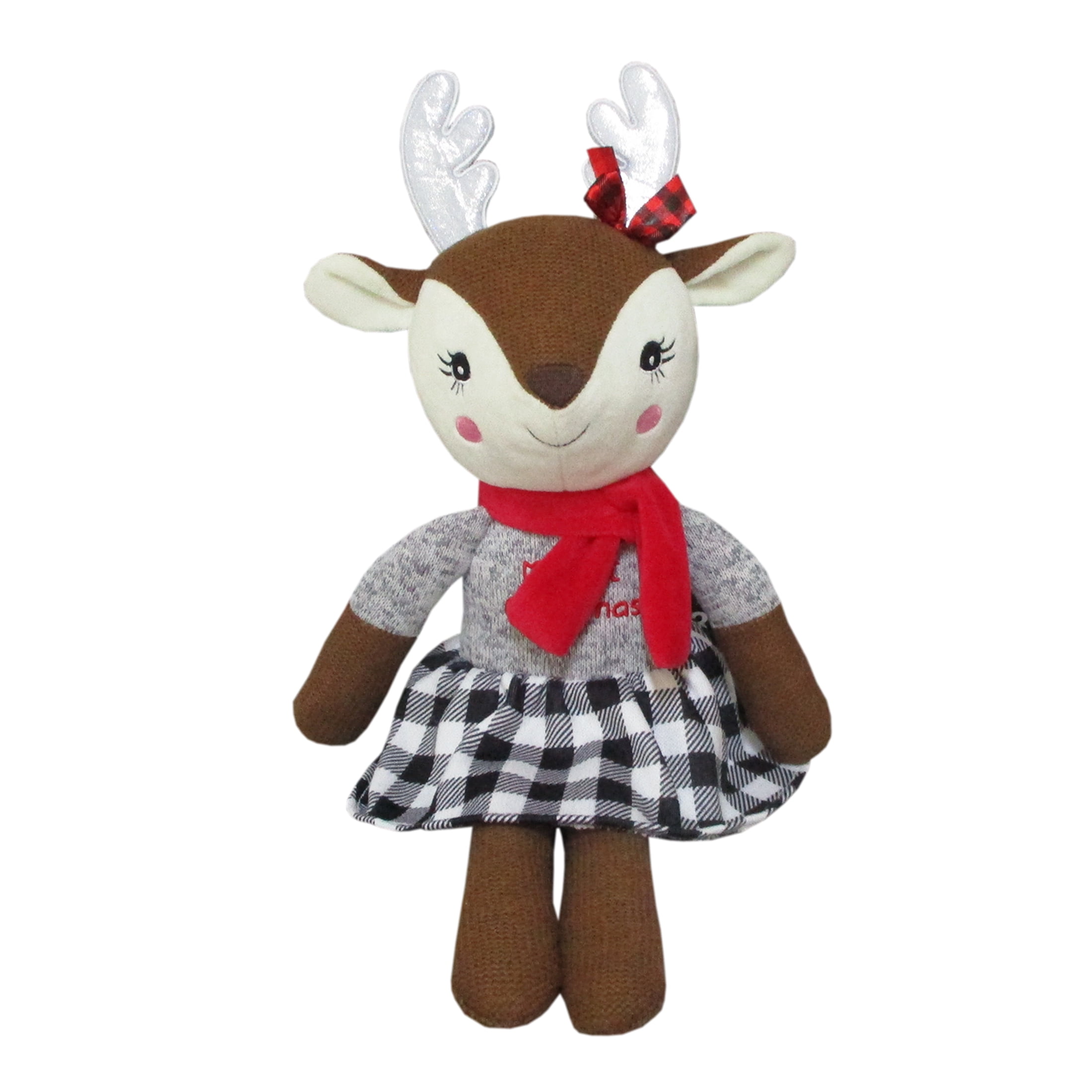 Spark Create Imagine My First Christmas Deer Knit Plush, 18inch
