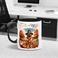 thumbnail image 3 of Thanksgiving Mastiff Pilgrim Grateful, Thankful, Blessed Fall Welcome 11oz Accent Two-tone Mug Mastiffs Dog Lover Gifts Idea Coffee Tea Cup - 00021, 3 of 5