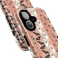 thumbnail image 2 of Retro Halloween Ghost Bat iPhone Case, Spooky Floral Aesthetic Phone Cover, Cute Orange Goth Design for iPhone 16 15 14 13 12 11 Pro Max Plus Mini, 2 of 6