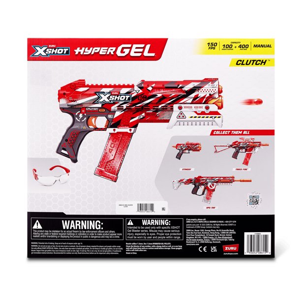 XSHOT Hyper Gel Clutch by ZURU Outdoor Blaster with 5,000 Pellets