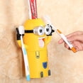 thumbnail image 1 of Little Minions Dispensador automático de pasta de dientes 3 en 1 Soporte para cepillos de dientes Taza de enjuague bucal Juego de lavado de baño, 11 Feliz Sencillez, 1 of 3