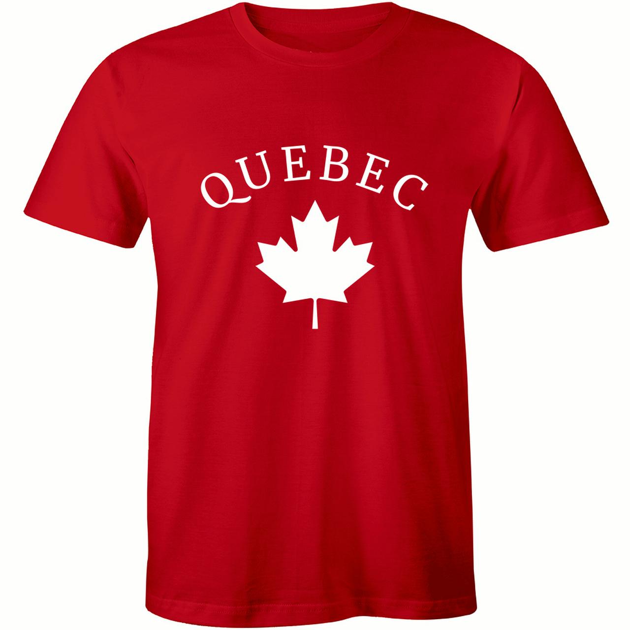 Half It Quebec Canada Leaf Supporter Football Fans Men's Tee Shirt