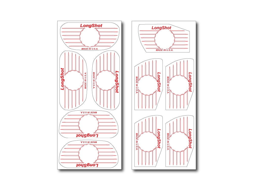 LongShot Golf Impact Label Pack - 125 Wood & 125 Iron Impact Labels