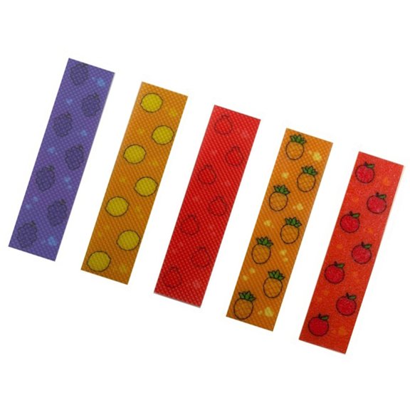 Set of 5 Decorative Scented Relief Stickers with Textured Surfaces for Phone Notebook Decoration Strong Adhesive Sticker