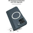 thumbnail image 5 of Magnetic Stand for Google Pixel 9 Pro Fold Case Compatible with Magsafe Charger Built-in Screen Protector Hard PC Ultra Thin Non-Slip Anti-Scratches Shockproof Protective Suction Case, Green, 5 of 8
