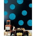 thumbnail image 4 of Basketball Kids Room Sports Decor Wall Decal Stickers [Set of 9], 4 of 4