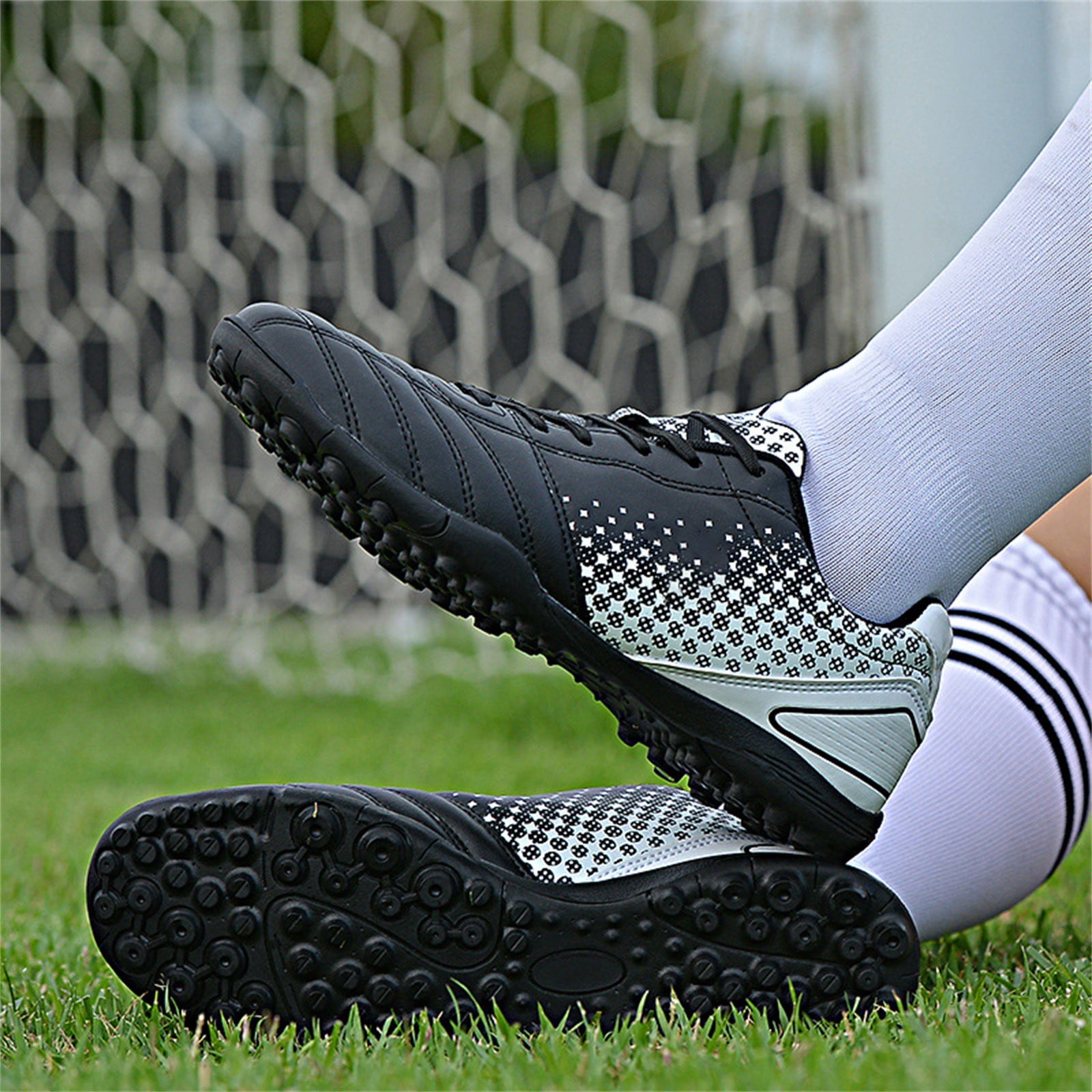 GDEGE Kids Soccer Shoes Boys Girls Youth Indoor Outdoor Soccer Cleats Football Shoes (Toddler/Little Kid/Big Kid) for 7 to 15 Years