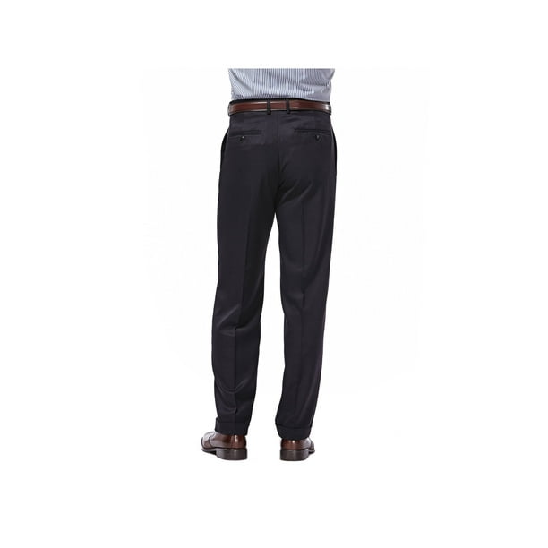 haggar mynx pleated no iron dress pants Haggar Mynx Gabardine Dress Pants, Pleated Front in Oak