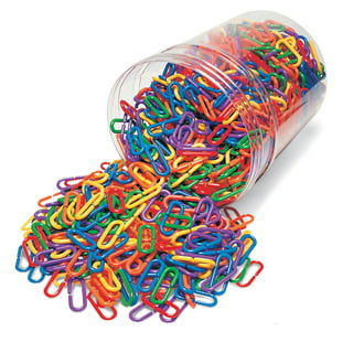 150pcs Plastic C-Clips Hooks Chain Links Rainbow C-Links Children's  Learning Toy