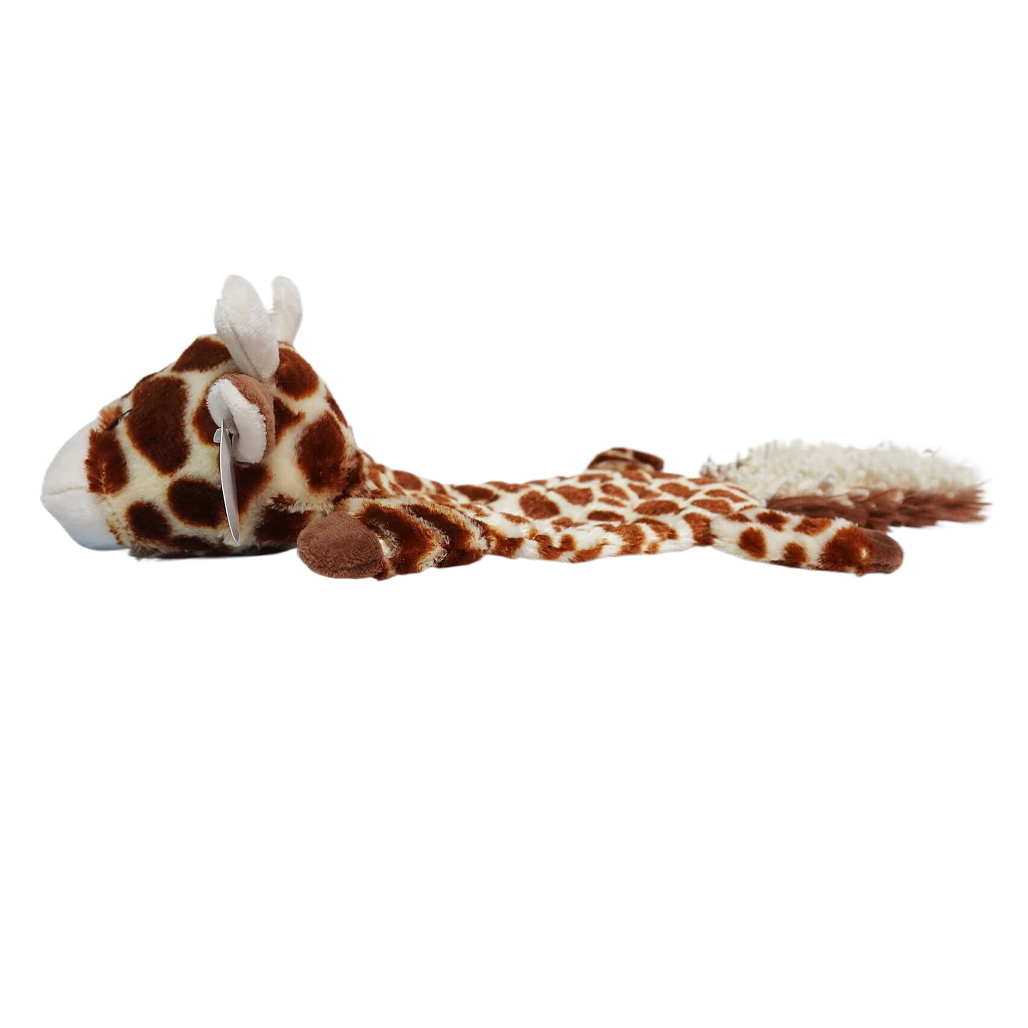 Vibrant Life Giraffe Snuggle Tail, Dog Toy Chew Level 3, Brown, Stuff Less, Polyester