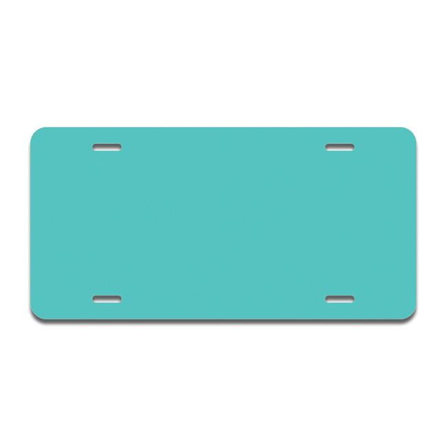 SignMission A-LP-03-528 Solid Turquoise Aluminum License Plate