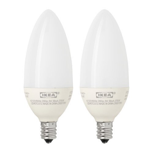 led bulb e12 chandelier opal white