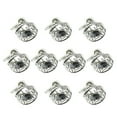 thumbnail image 4 of GOOHOCHY 10pcs aleación tallada campana colgantes DIY encantos fabricación de joyas accesorio para collar pulsera (plata antigua), 4 of 7