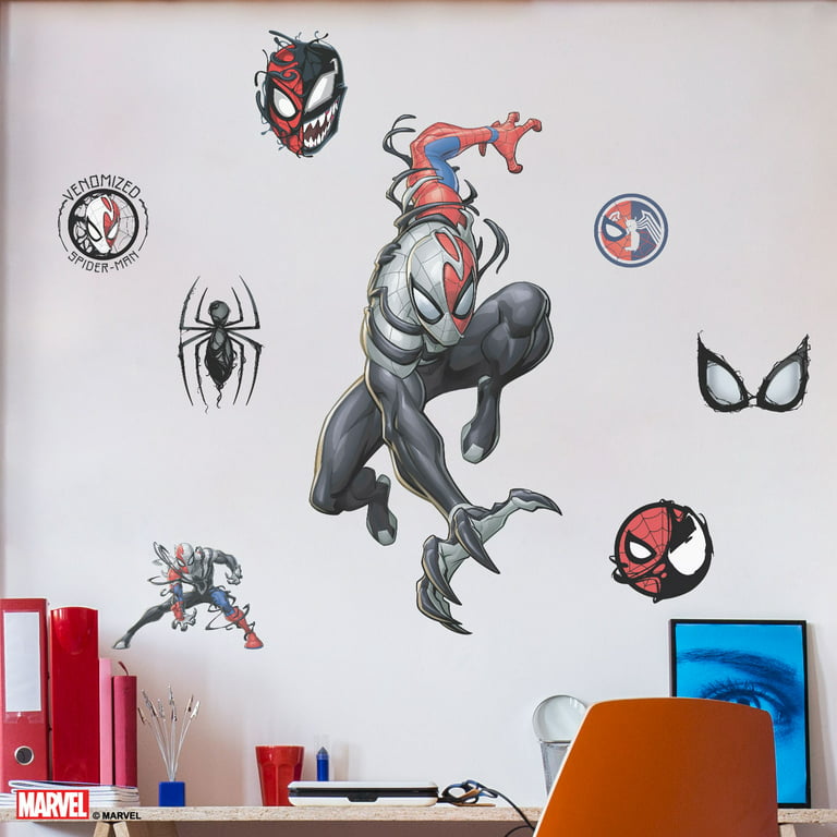 Wall Palz Marvel Venomized Spider-Man Wall Decals - Marvel Spider-Man Wall  Decal - with 3D Augmented Reality Interaction - 27 Tall Venom Symbiote  Spider-Man Stickers Marvel Room Decor 