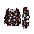 thumbnail image 2 of 2026 Matching Family Halloween Pajamas Set, Fall Sleepwear, Ghost & Pumpkin Printed Holiday Sleepwear, Soft Loungewear PJs Outfit, 2 of 4