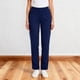 thumbnail image 3 of Amzcrzy Pantalones Médicos Para Mujer: Corte Holgado, 3 Bolsillos, Tiro Natural, Bajo Cónico, Color Liso, Cintura Elástica Y Pierna Recta. Diseñados Para Comodidad Profesional, Tallas S-2Xl Azul, 3 of 4