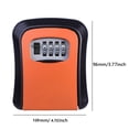 thumbnail image 4 of Caja de seguridad de montaje en pared con contraseña de almacenamiento de llaves Combinación de 4 dígitos para interior Naranja, 4 of 4