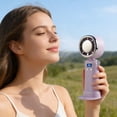 thumbnail image 5 of Yeciiwht Handheld Fan - Ice-sense Mini Fan Charging High-Speed Turbine Fan with Digital Display, Rechargeable Portable Cooling Device, 5 of 6