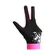 thumbnail image 4 of Guante de billar, guante deportivo, guantes elásticos para espectáculo, antideslizantes, de secado rápido para adultos con muñeca ajustable para mano empalme rojo, 4 of 8