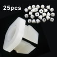thumbnail image 4 of LIKEM 25PCS Headlight Bezel Nylon Nut Screw Nut Clip Fits 5/16" Square Hole, 4 of 9