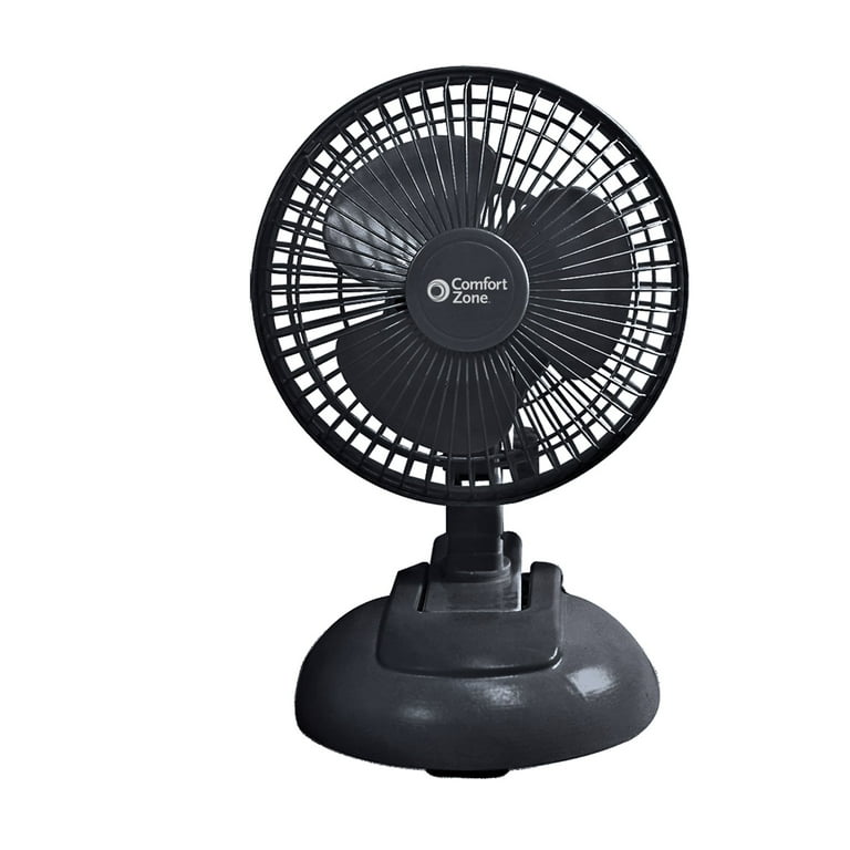 House Fan and Portable Space Heater Combo, Black – Comfort Zone