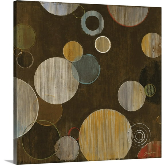 Great BIG Canvas | "Warm Bubbles" Canvas Wall Art - 24x24