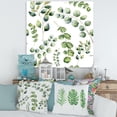 thumbnail image 2 of Designart ' Green Eucalyptus Plant Branches III ' Traditional Canvas Wall Art Print, 2 of 3